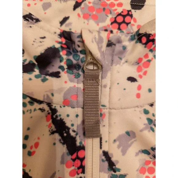 Spyder Kids Girls Long Sleeve Geometric Print Quarter Zip Pullover Shirt Size L - Picture 5 of 6
